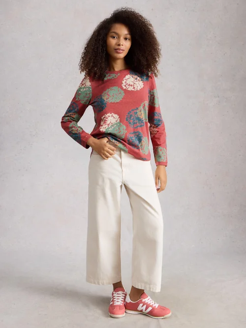 CLARA LS T-SHIRT - Pink Pr - 50 Image 2