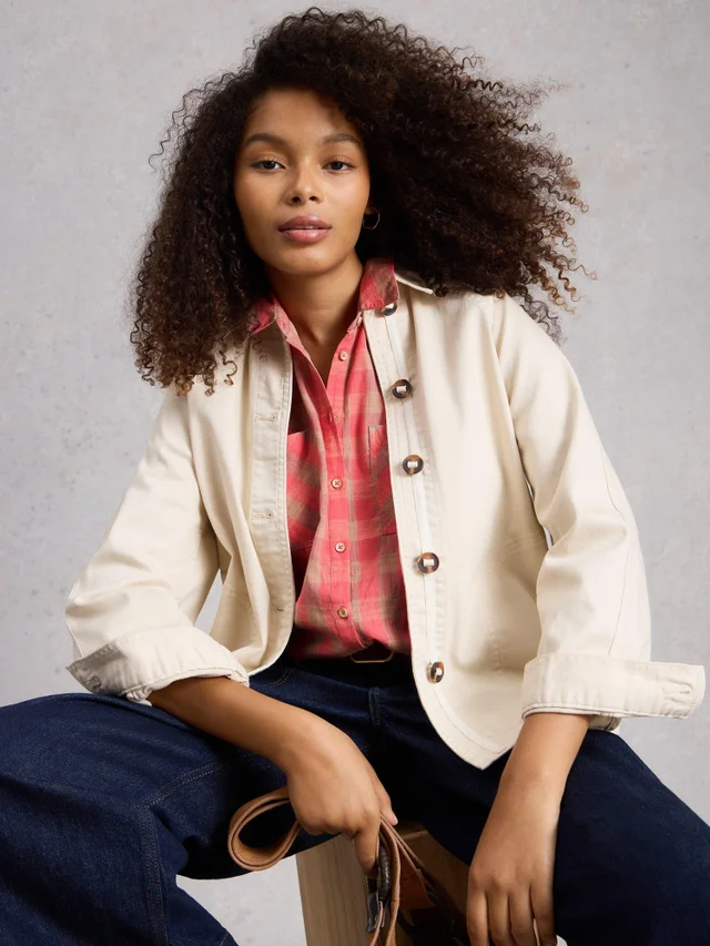 Chemise à carreaux bio Sophie