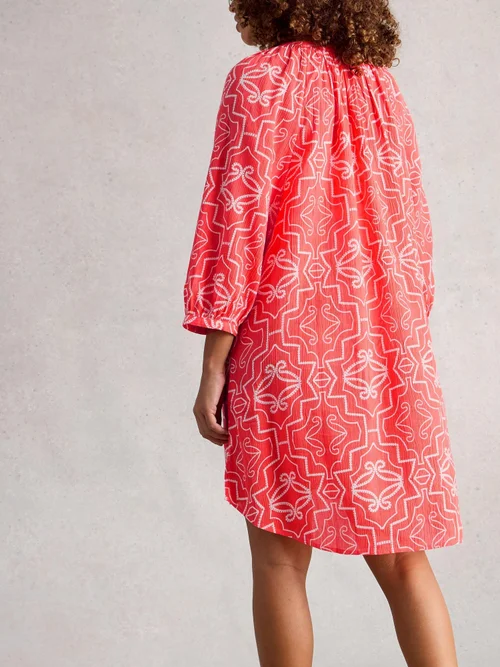 Lottie Beach Cover Up - Coral Pr - XXL Image 4