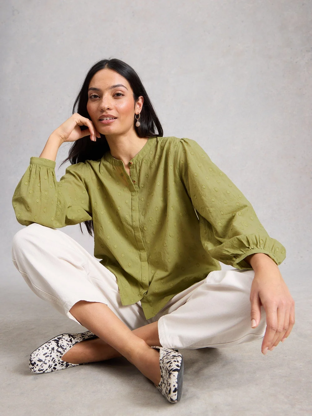 Lana Top - Mid Green - 50 Image 1