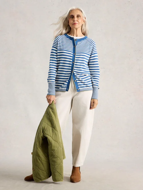 Cardigan Lulu Rayé - Blue Mlt - 52 Image 2