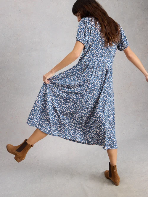 Robe Leah en jersey - Blue Mlt - 52/R Image 4