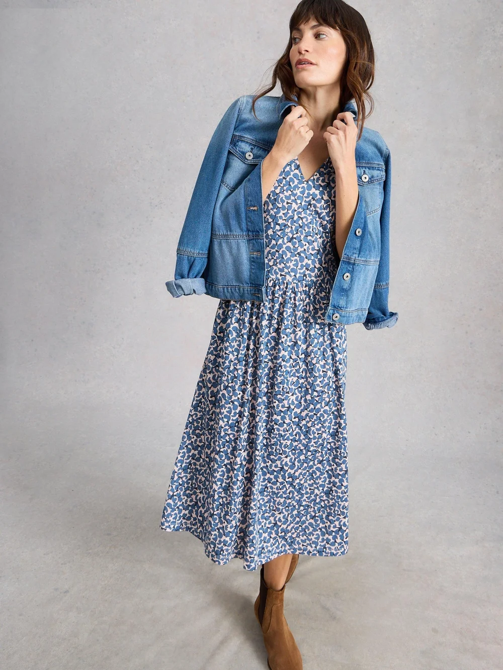 Robe Leah en jersey - Blue Mlt - 52/R Image 1