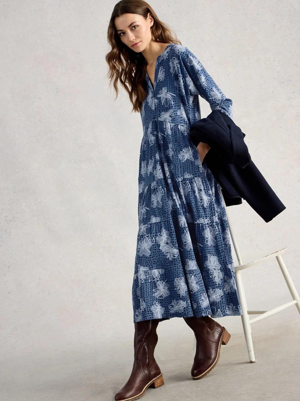 Robe en jersey Tabitha - Blue Pr - 52/R Image 1