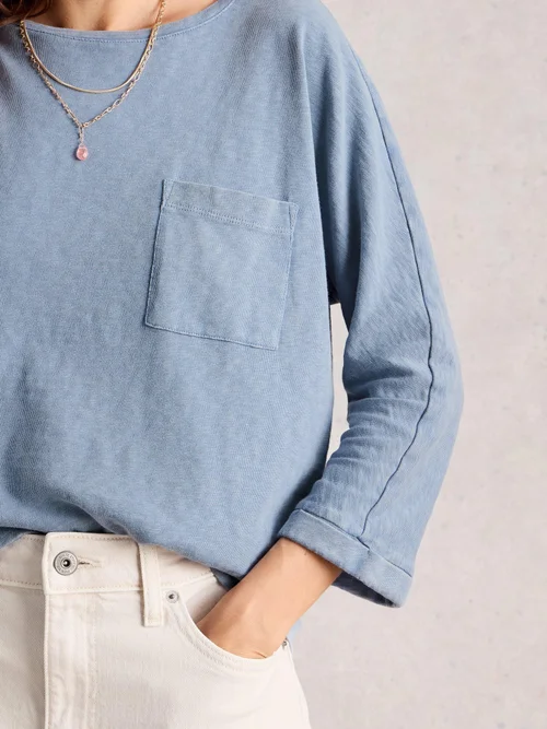 Haut Demi Dolman - Mid Blue - 52 Image 3