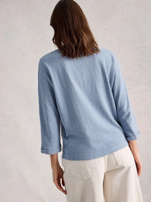 Haut Demi Dolman - Mid Blue - 52 Image 4