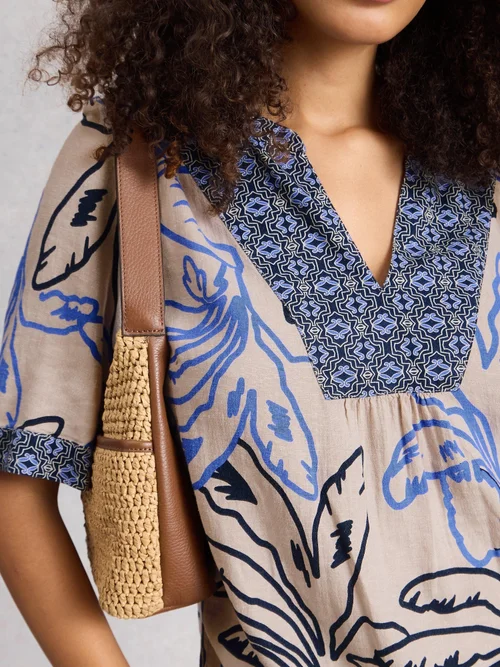 Haut en lin mélangé cendré - Nat Mlt - 52 Image 3