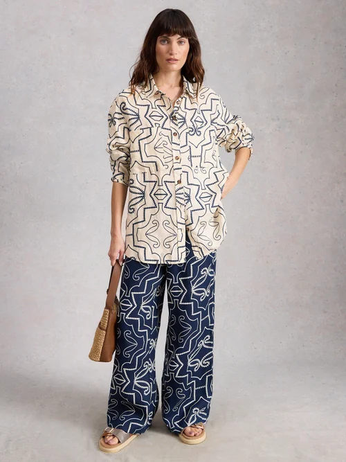 Chemise en lin Lydia - Ivory Pr - 52 Image 2