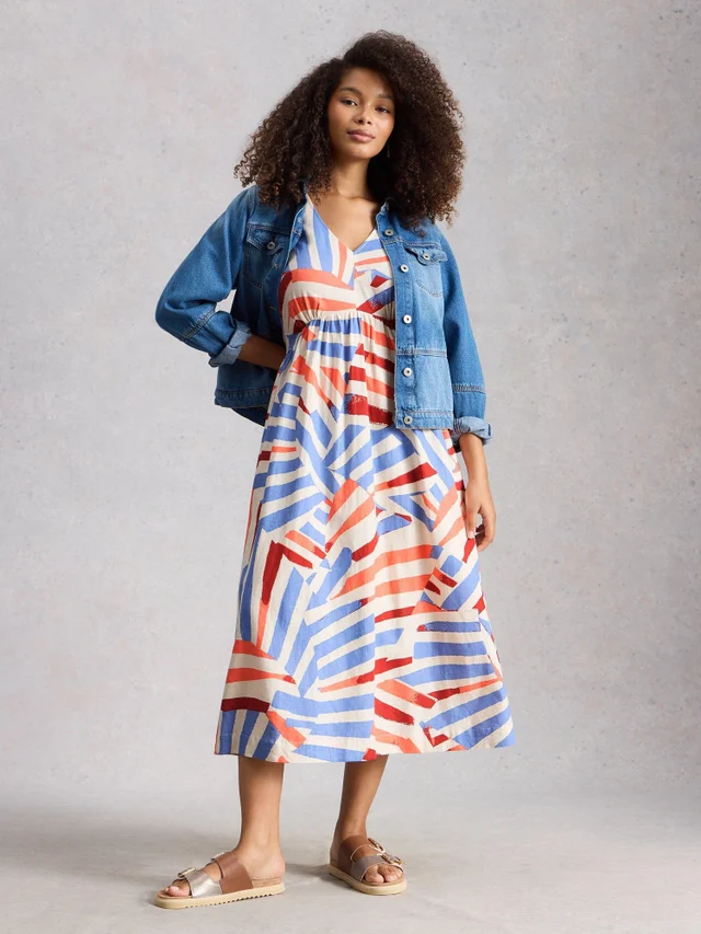 Robe midi Lucy en lin mélangé