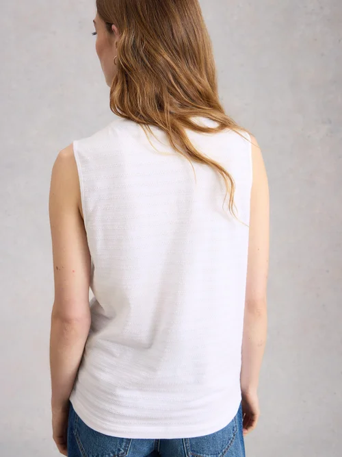 Veste texturée Nora à encolure crantée - Bril White - 52 Image 4