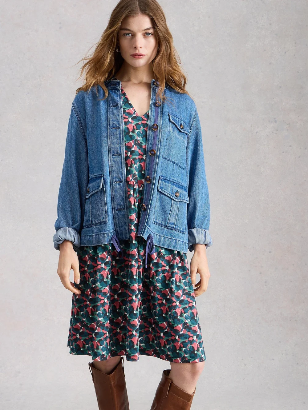 Robe en jersey Lola - Blue Mlt - 52/R Image 1