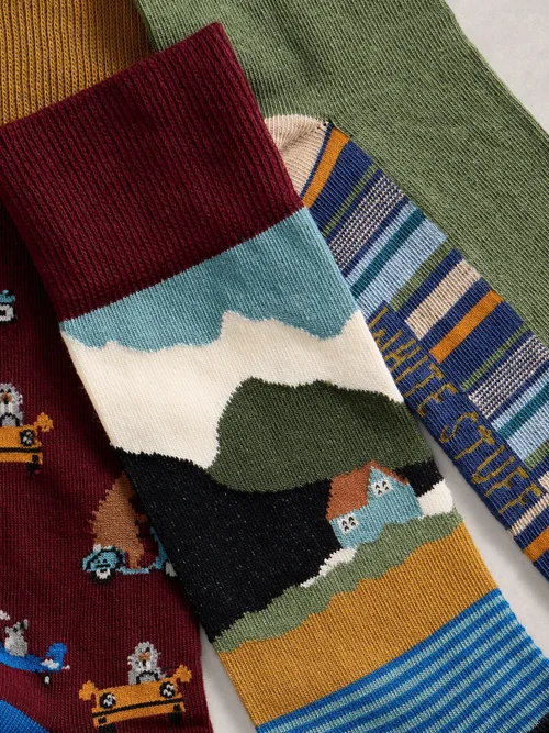 Lot de 3 paires de chaussettes de randonnée en montagne - Plum Mlt - 44-46 Image 2