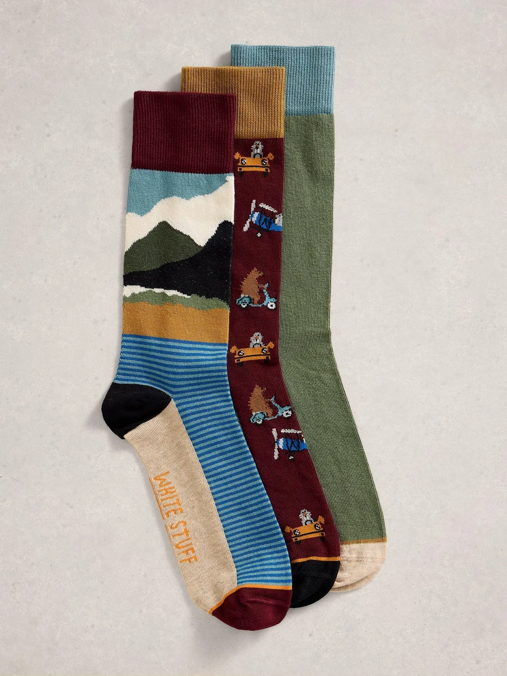 Lot de 3 paires de chaussettes de randonnée en montagne - Plum Mlt - 44-46 Image 1