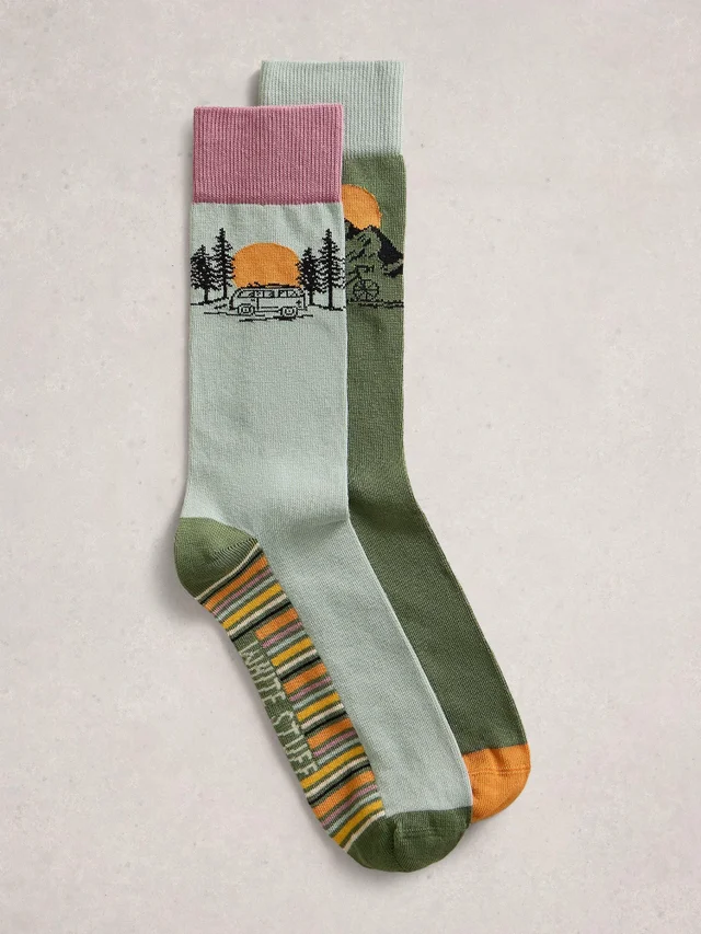 Lot de 2 paires de chaussettes Sunset Ankle