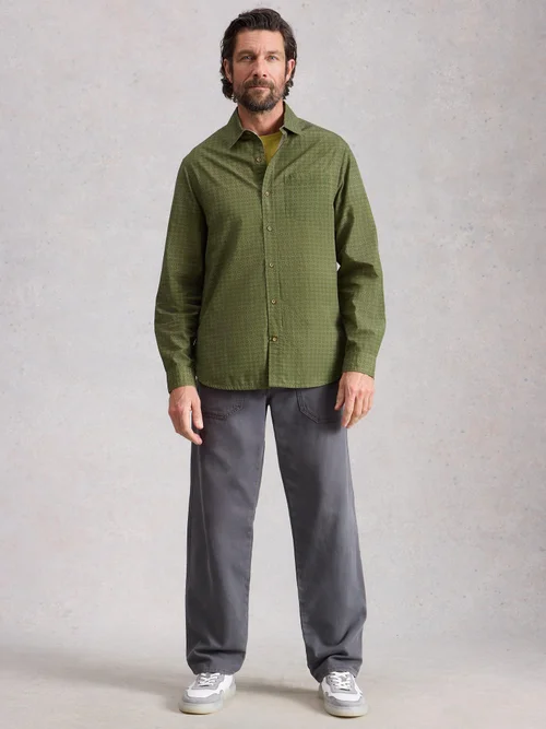 Chemise À Imprimé Géométrique Finsbury - Green Pr - XXXL/R Image 2