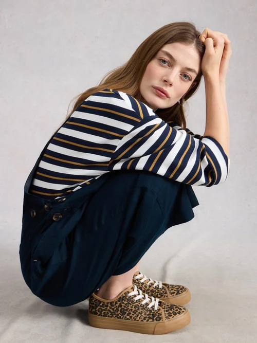 Salopette en lin Vivian - Dark Navy - 52/R Image 3