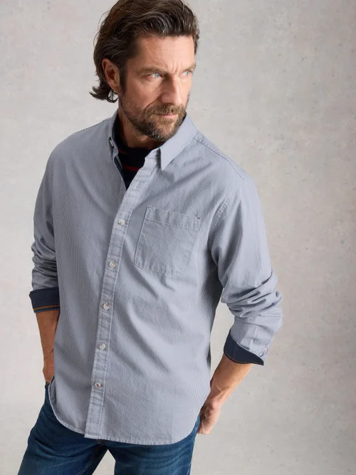 Chemise rayée Sefton - Lgt Blue - XXXL Image 3