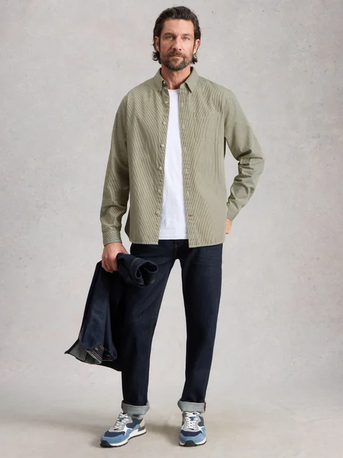 Chemise à rayures Sefton - Lgt Green - XXL Image 2