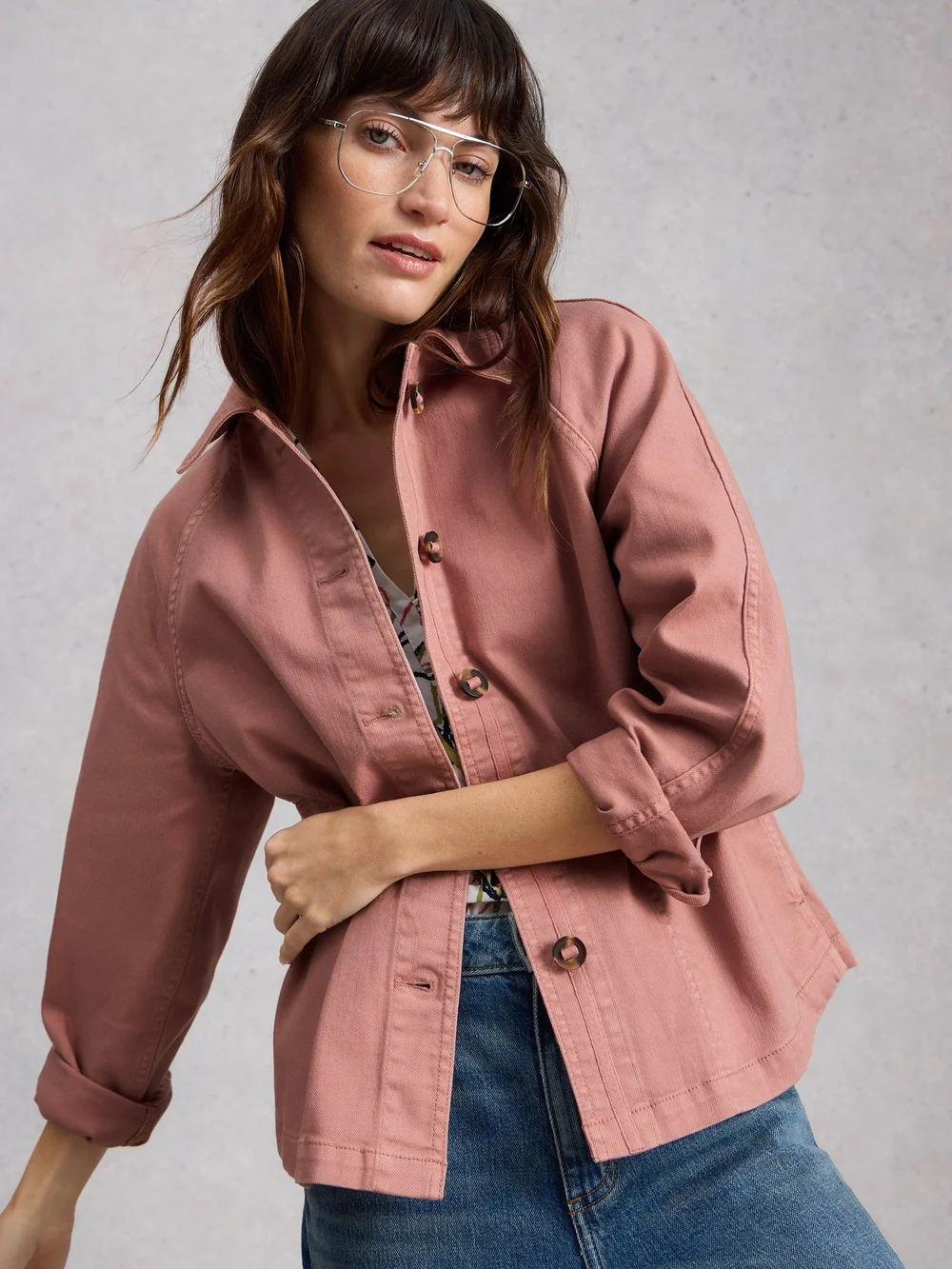 Veste En Denim Eden - Mid Pink - 52/R Image 1