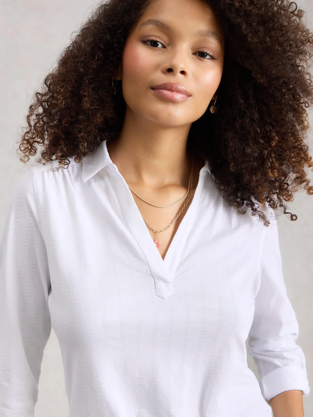 T-SHIRT TEXTURE ALLIE JERSEY - Bril White - 50 Image 1