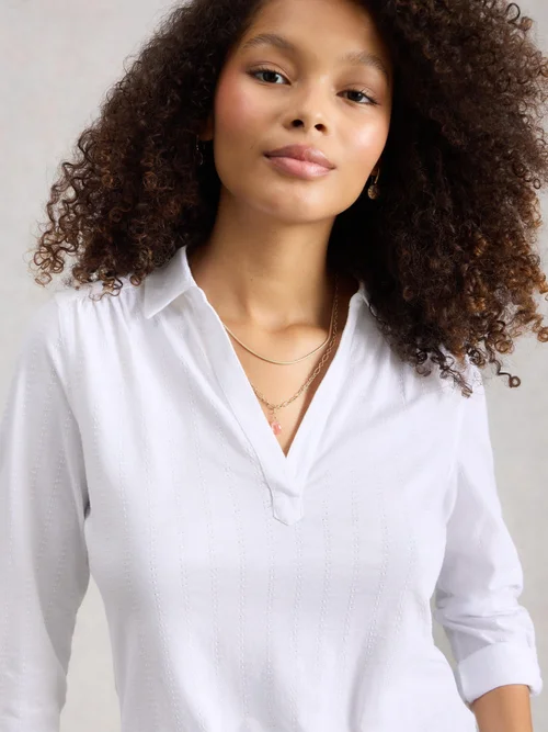 T-SHIRT TEXTURE ALLIE JERSEY - Bril White - 50 Image 1