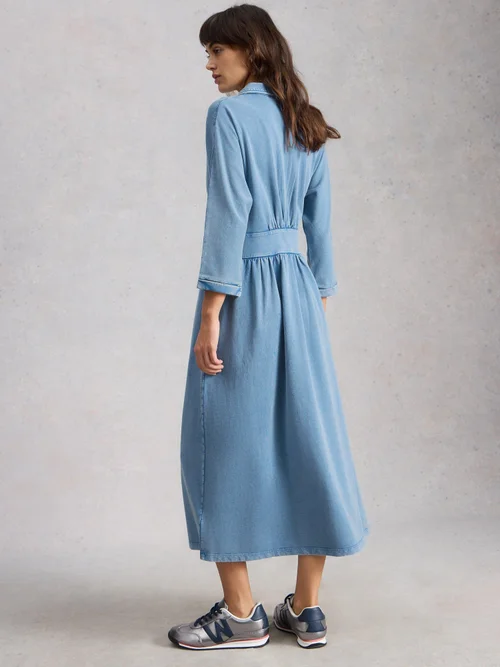 Robe en jersey et denim Lottie - Lgt Denim - 52/R Image 4