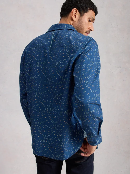 Chemise Finsbury Swim à imprimé poisson - Blue Pr - XXXL/R Image 4