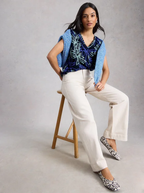 T-shirt en lin IRIS - Navy Pr - 52 Image 1