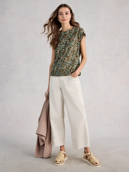 T-shirt en lin Rowan - Green Pr - 52 Image 2