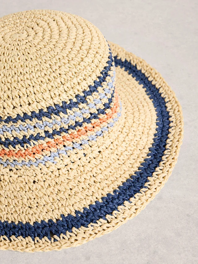 Chapeau seau rayé