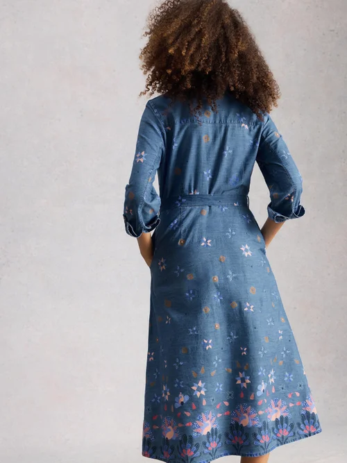 Robe midi en denim Lana - Denim Mlt - 34/R Image 4