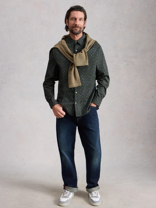 T-shirt Salcombe LS imprimé vélo - Navy Pr - XL/R Image 2