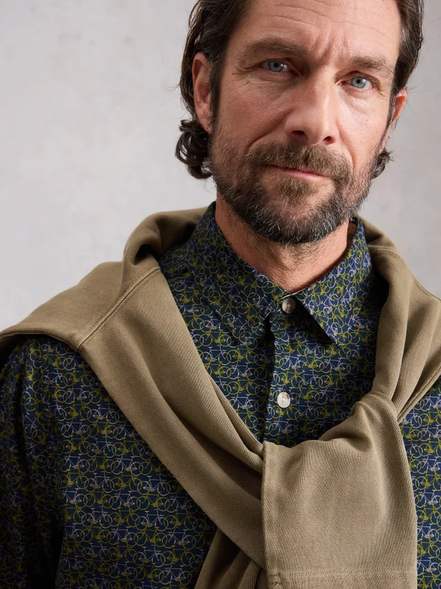 T-shirt Salcombe LS imprimé vélo