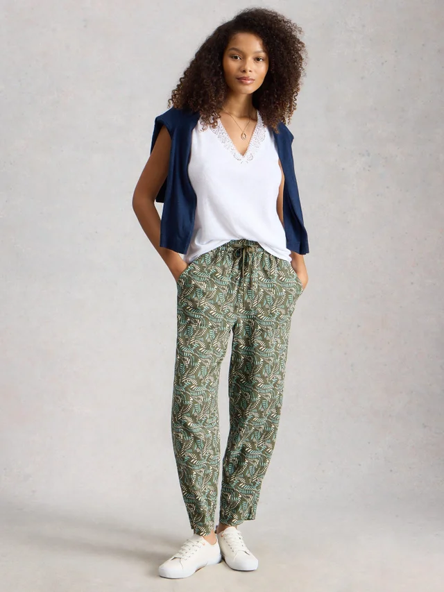 Pantalon En Lin Mélangé Elle