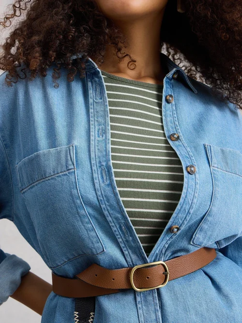 Robe Shay en jersey mélangé - Khaki Grn - 52/R Image 3