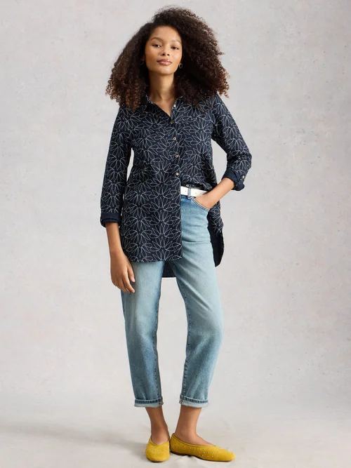 Chemise longue Sophie - Navy Pr - 40/R Image 2