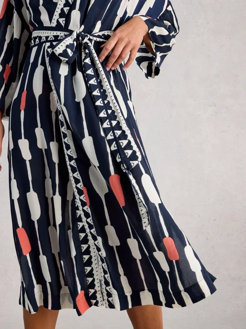 Kimono de plage Poppy - Navy Multi - XL Image 3