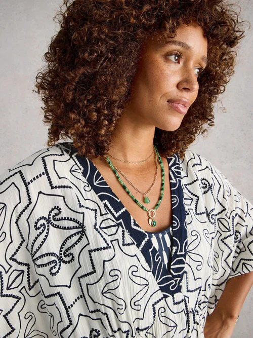 Robe de plage Otterley - Ivory Pr - XXL Image 3