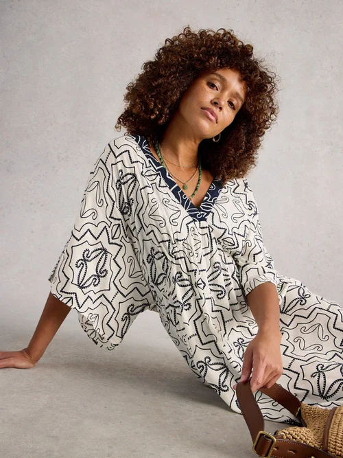 Robe de plage Otterley - Ivory Pr - XXL Image 2