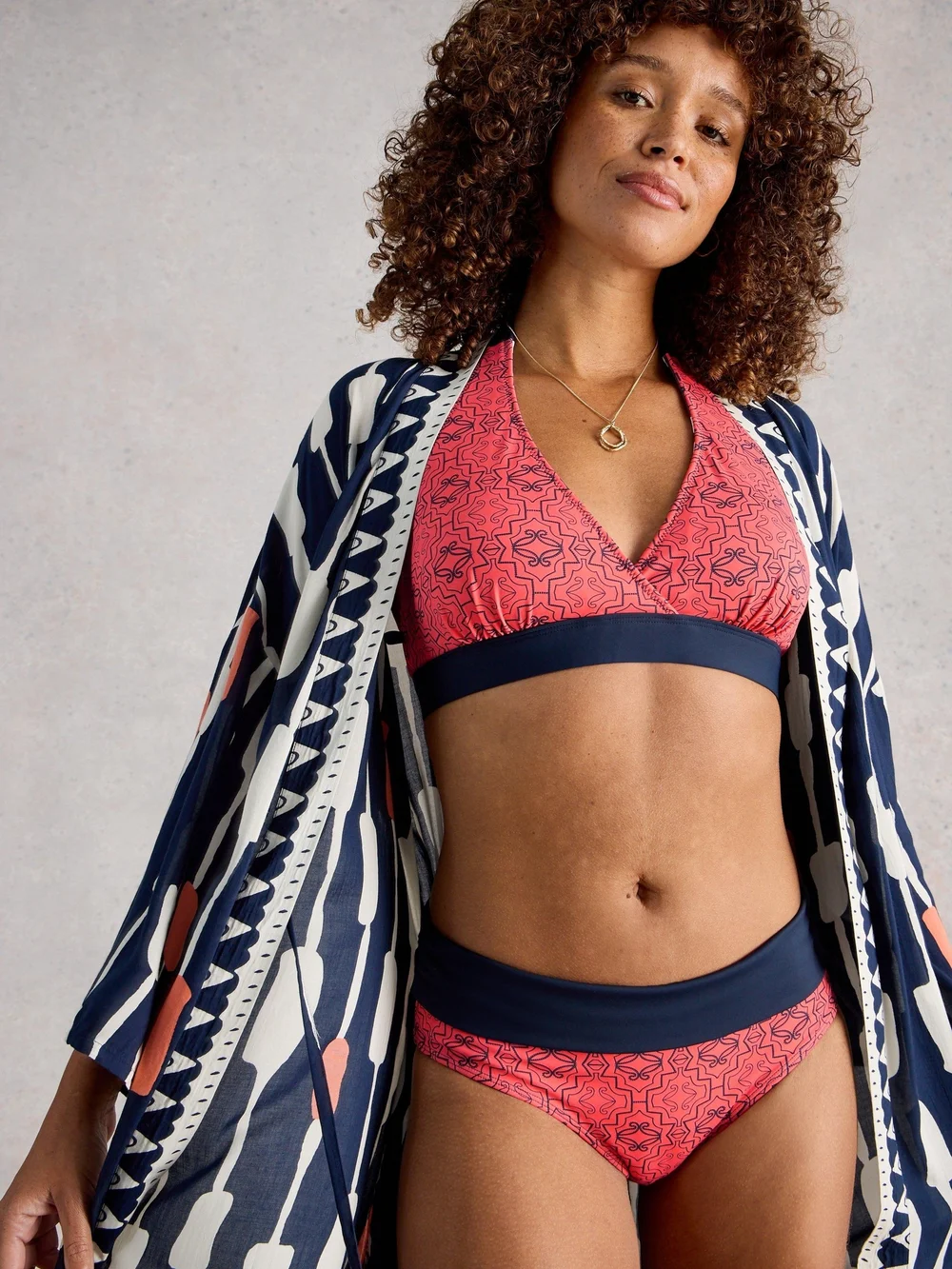 Fond rabattable réversible - Navy Multi - 46 Image 1