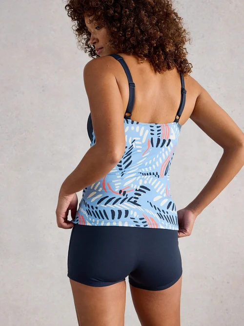 Haut de tankini anti-éclaboussures - Blue Mlt - 46 Image 4