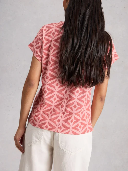 T-shirt brodé Nelly - Pink Mlt - 50 Image 4