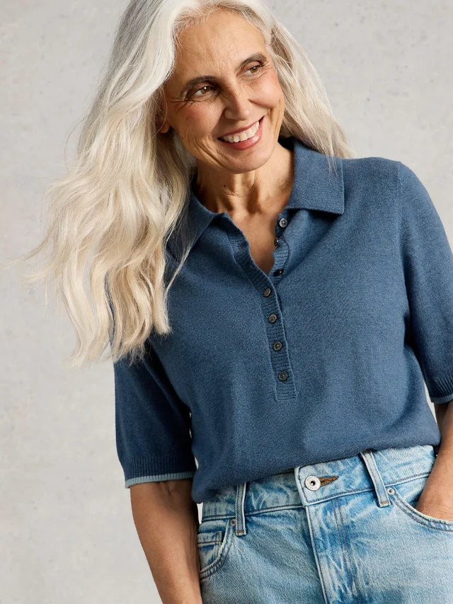 T-shirt polo coquelicot