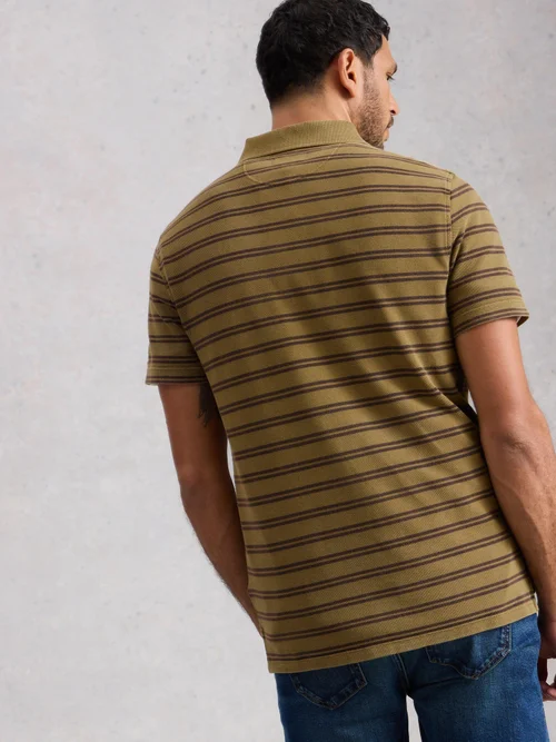 Polo Utility Stripe SS - Green Mlt - XL/R Image 4