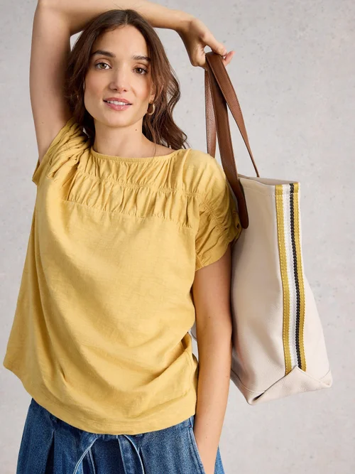 Tee-shirt froncé Rachel - Lgt Yellow - 52 Image 3
