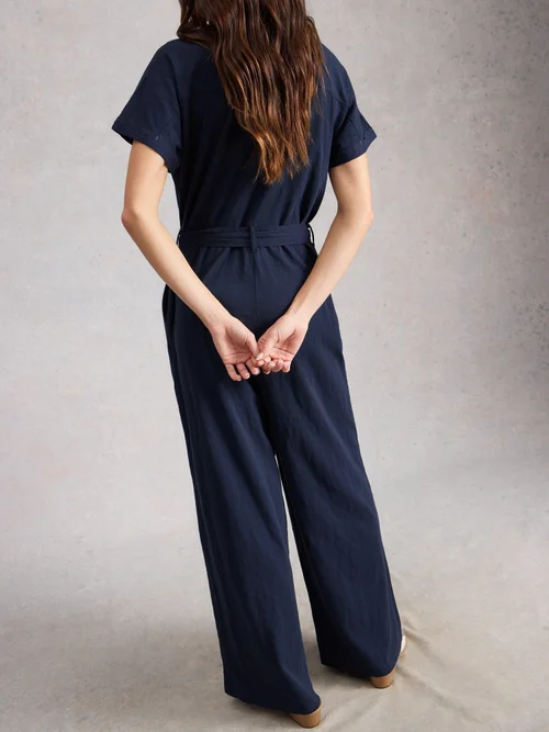 Combinaison Sandy en jersey - Dark Navy - 52/R Image 4