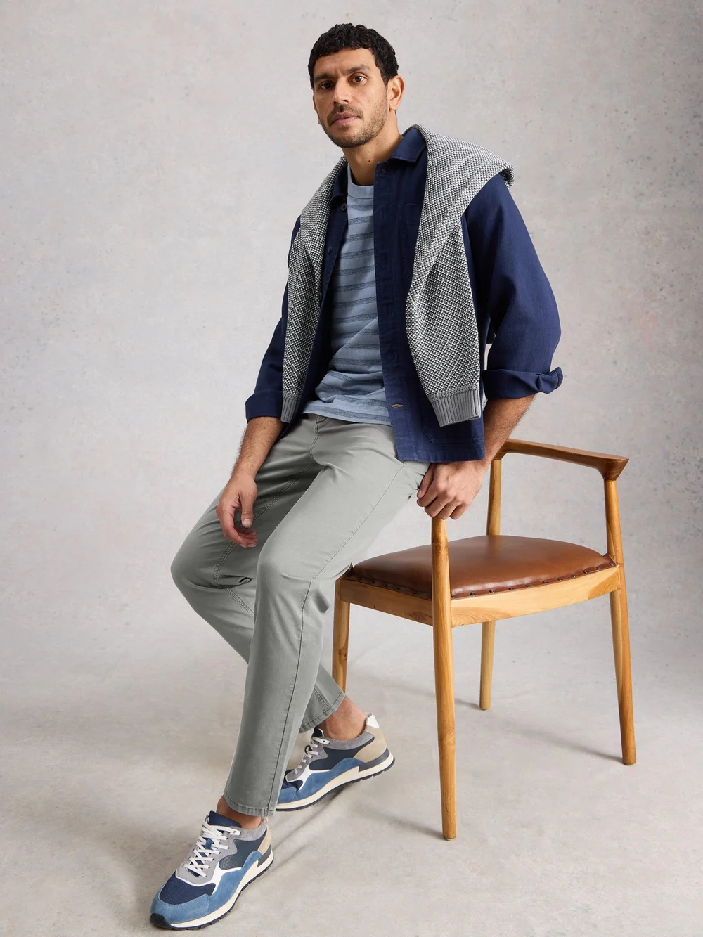 Pantalon chino bio Sutton - Lgt Grey - 40/R Image 1