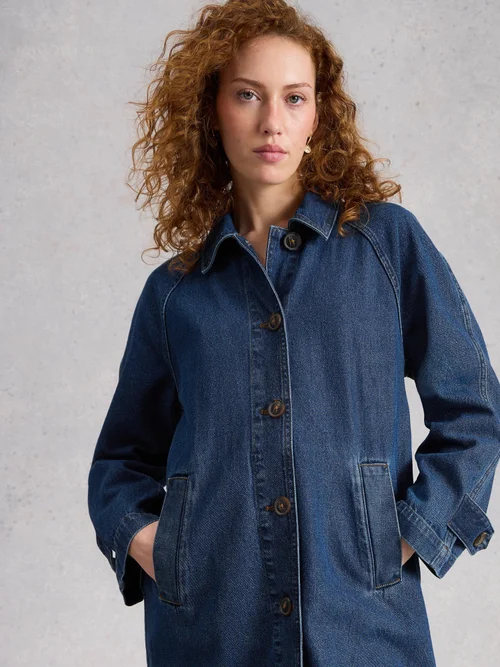 Manteau en jean Oakleigh - Mid Denim - 52/R Image 3
