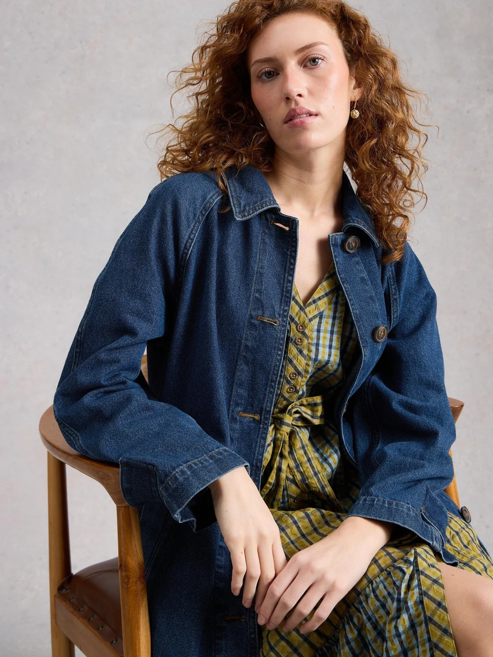 Manteau en jean Oakleigh - Mid Denim - 52/R Image 1