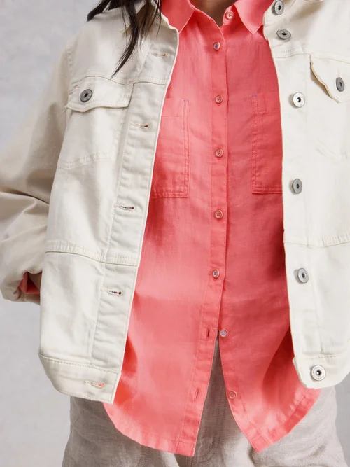 Chemise en lin Sophie - Mid Coral - 52 Image 3